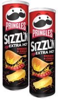 kit 2 BATATA PRINGLES FLAME EXTRA HOT CHEESE E CHILLI 160G