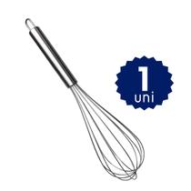 Kit 2 Batedor Inox Reforçado Para Ovos Massas Claras Cozinha Padaria