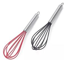 Kit 2 Batedores De Ovos Clara Neve Fuer Fouet Silicone Cozinha Massa Clink