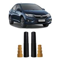 Kit 2 Batente +Coifa Suspensão Traseira Honda City 2015-2021