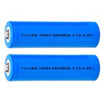 Kit 2 Bateria 18650 Pilha Recarregável Li-ion 3.7v a 4.2v Para Arduino Caixa de Som Rádio Lanterna Tática