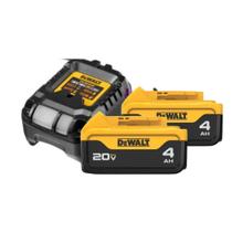 Kit 2 bateria 20v xr 4.0ah dcb204 + 1 carregador dcb1102 dewalt