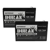 Kit 2 Bateria Gel 12V 7Ah Nobreak Alarme - Duran