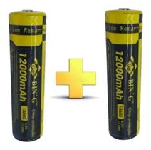 Kit 2 Bateria Pilha Recarregável Bing Para Lanterna De Mergulho Tática Com Chip De Potência 12000 Mh Kit 2 Bateria Pilha Recarregável Bing Para Lanterna De Mergulho Tática Com Chip De Potência 12000 Mh