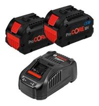 Kit 2 Bateria Procore 8a E Carregador Gal1880 18v 127v Bosch