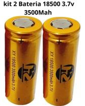 Kit 2 Bateria Recarregavel Xy 18500 3.7v 3500mah - Enviamos no mesmo dia Kit 2 Bateria Recarregavel Xy 18500 3.7v 3500mah - Enviamos no mesmo dia
