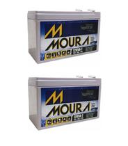 Kit 2 Baterias 12v 7ah Moura Equip Eletricos, Nobreak