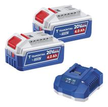 Kit 2 Baterias 20v 4,0ah C/carregador Tramontina