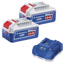 Kit 2 Baterias 20v 4,0ah + Carregador 4,0a Tramontina By Total Kit 2 Baterias 20v 4,0ah + Carregador 4,0a Tramontina By Total