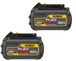 Kit 2 Baterias 20V-60V Flexvolt Li-Ion 6Ah Dewalt Dcb606