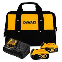 Kit 2 Baterias 5Ah 20V MAX Carregador Bivolt e Bolsa Dewalt Kit 2 Baterias 5Ah 20V MAX Carregador Bivolt e Bolsa Dewalt