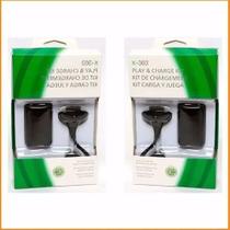 Kit 2 Baterias Com Cabo Carregador Controle X. box 3 60 Slim