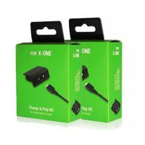 kit 2 Baterias Controle X box One Cabo Play & Charge Kit