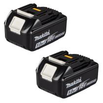 Kit 2 Baterias de Íons de Lítio 18V 5.0Ah com Indicador LXT BL1850B Makita