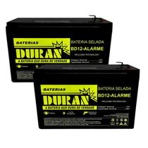 Kit 2 Baterias Duran 7ah 12v VRLA-AGM Alarme