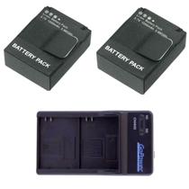 Kit 2 Baterias e Carregador de Carro e Parede - GoPro Hero 3/3+ Kit 2 Baterias e Carregador de Carro e Parede - GoPro Hero 3/3+