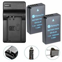 Kit 2 Baterias EN-EL20 + carregador para Nikon 1 AW1, 1 J2, 1J3