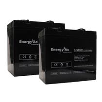 Kit 2 Baterias Energy AC 12v 55ah (12std55)