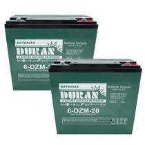 Kit 2 Baterias Estacionárias Duran 27AH 12V VRLA AGM Ciclo Profundo 6-dzm-20 Bike Elétrica Kit 2 Baterias Estacionárias Duran 27AH 12V VRLA AGM Ciclo Profundo 6-dzm-20 Bike Elétrica