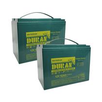 Kit 2 Baterias Estacionárias Duran 62ah 12v VRLA AGM Ciclo Profundo Cadeira de Rodas
