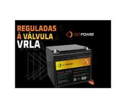 Kit 2 baterias getpower 12v 26ah vrla agm cadeira de rodas