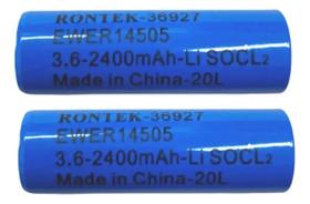 Kit 2 Baterias Litío 3,6V 2400Mah Li-Socl2 Er14505 Rontek Kit 2 Baterias Litío 3,6V 2400Mah Li-Socl2 Er14505 Rontek