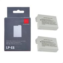 Kit 2 Baterias LP E8 Para Câmeras Canon EOS Rebel T2i T3i T4i T5i 550D 600D 650D 700D Kiss X4 X5 X6i X7i Kit 2 Baterias LP E8 Para Câmeras Canon EOS Rebel T2i T3i T4i T5i 550D 600D 650D 700D Kiss X4 X5 X6i X7i