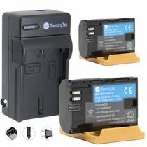 Kit 2 Baterias MemoryTec LP-E6N + Carregador compatível com Canon EOS R5 R6 R7 5D Mark II III IV 6D Mark II 7D Mark II 6