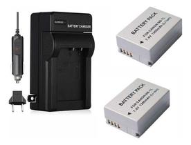 Kit 2 Baterias NB-7L MemoryTec + Carregador Compatível com Canon PowerShot G10 / G11 / G12 / SX30 IS
