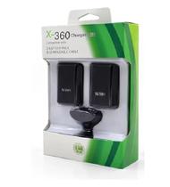 Kit 2 Baterias Para Controle 360 Com Cabo Carregador USB Preto - Xtrad