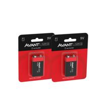 Kit 2 Baterias Pilha Alcalina 9v Cod: 408100014-2 Avant Use Kit 2 Baterias Pilha Alcalina 9v Cod: 408100014-2 Avant Use