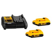 Kit 2 Baterias Recarregaveis Litio Bivolt/20V/2A Max Com Carregador DCB203C2 Dewalt