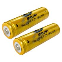 Kit 2 Baterias Recarregáveis SD18650 9800mAh para Lanterna de Alta Capacidade Kit 2 Baterias Recarregáveis SD18650 9800mAh para Lanterna de Alta Capacidade