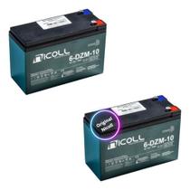 Kit 2 Baterias Reposição 12v 10ah Bicicleta Elétrica Patinete Original