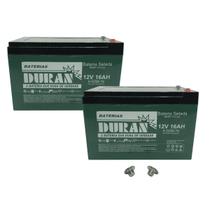 Kit 2 Baterias Selada Gel Ciclo Profundo Duran 16ah 12v 6-dzm-12