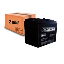 Kit 2 baterias selada para cadeira de rodas 12v 45ah