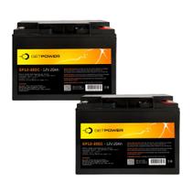 Kit 2 Baterias Seladas GetPower 12V 20ah - Ciclo Profundo
