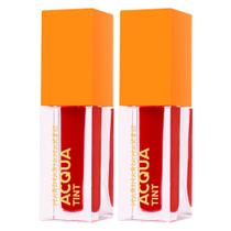 Kit 2 Batom Líquido Acqua Tint Mari Maria Cor Rouge 4ml