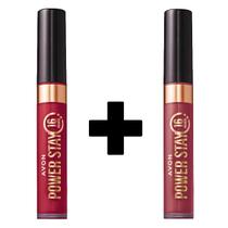 Kit 2 Batom Power Stay Líquido Matte Effect Longa Duração