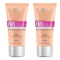 Kit 2 BB Cream L'Oréal Paris Dermo Expertise Média FPS20 30ml Kit 2 BB Cream L'Oréal Paris Dermo Expertise Média FPS20 30ml