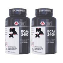 Kit 2 Bcaa 60 Caps Suplemento Alimentar Fórmula Natural Max Titanium