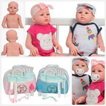 Kit 2 Bebê Reborn Gêmeos Abigail Menina Menino Com Kit Itens Kit 2 Bebê Reborn Gêmeos Abigail Menina Menino Com Kit Itens