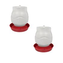 Kit 2 Bebedouro Automático Rosca 2 Litros Galinha e Aves Kit 2 Bebedouro Automático Rosca 2 Litros Galinha e Aves