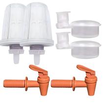 Kit 2 Bebedouro Barro 2 Boia + 2 Filtro Vela + 2 Torneira