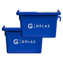 Kit 2 Bebedouros para Animal 10L Azul Gplas Kit 2 Bebedouros para Animal 10L Azul Gplas