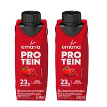 Kit 2 Bebida Láctea Emana Protein Sabor Frutas Vermelhas com 23g de Proteínas 250ml Kit 2 Bebida Láctea Emana Protein Sabor Frutas Vermelhas com 23g de Proteínas 250ml