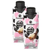 Kit 2 Bebida Láctea Piracanjuba Milky Moo Pandora Sabor Chocolate com Avelã e Brigadeiro Branco 250ml Kit 2 Bebida Láctea Piracanjuba Milky Moo Pandora Sabor Chocolate com Avelã e Brigadeiro Branco 250ml