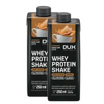 Kit 2 Bebida Láctea Whey Protein Shake Dux 15g de Proteína Sabor Café com Leite 250ml Kit 2 Bebida Láctea Whey Protein Shake Dux 15g de Proteína Sabor Café com Leite 250ml