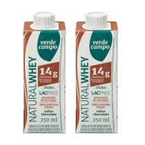 Kit 2 Bebida Verde Campo Chocolate Zero Lactose 250ml Cada