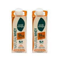 Kit 2 Bebida Whey Verde Campo 14g 250ml Caramelo Cada